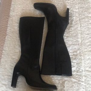 Brown and Black High boot